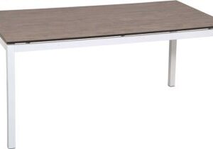 SILVERSTAR Table 200x100cm blanc/stone light