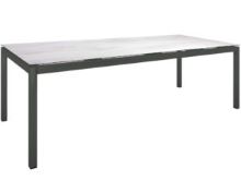 SILVERSTAR Table 250x100cm anthracite/dark marble
