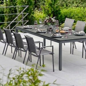 SILVERSTAR Table 250x100cm anthracite