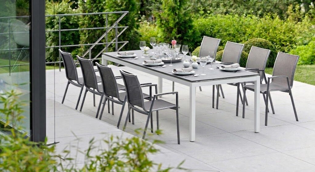 SILVERSTAR Table 250x100cm blanc