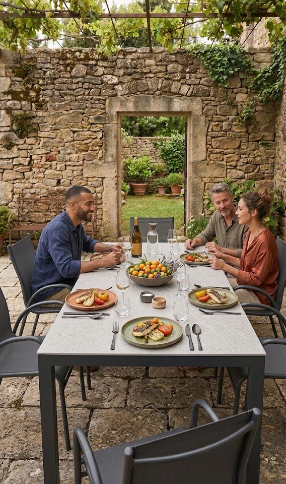 SILVERSTAR Table extensible 160/210x90cm anthracite