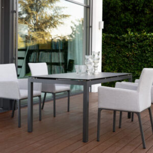 SILVERSTAR Table 160x90cm anthracite