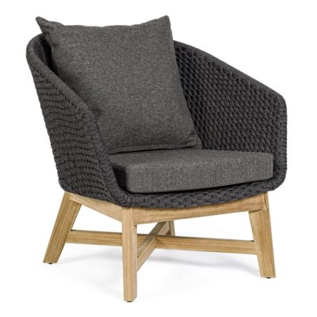 CHINELLA LOUNGE Lounge Sessel Farbe dunkelgrau