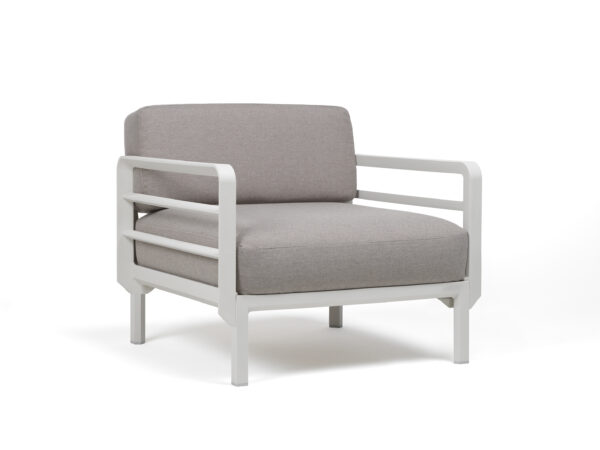 MAXIMO Lounge Sessel gesso/lava