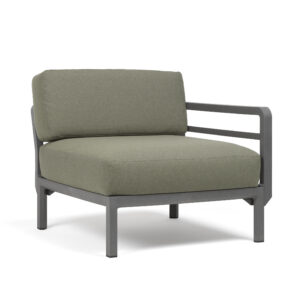 MAXIMO Module avec accoudoir basalte/timo