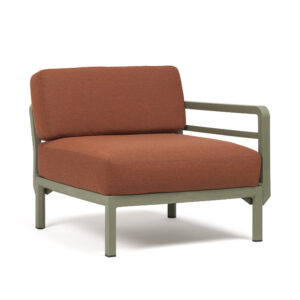 MAXIMO Module avec accoudoir cactus/cannella