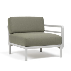 MAXIMO Module avec accoudoir gesso/timo