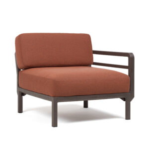 MAXIMO Module avec accoudoir terra/cannella