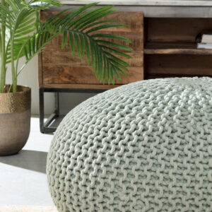 Pouf crocheté