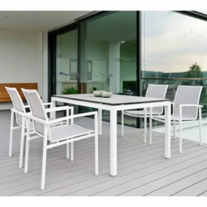 SILVERSTAR Table 160x90cm blanc