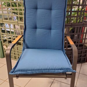 Coussin chaise bleu